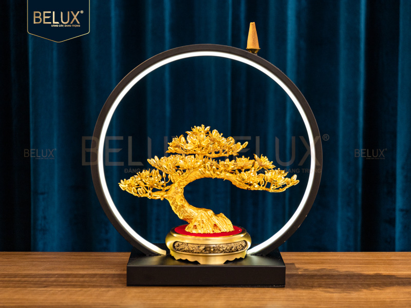 Mai Khai Lộc mạ vàng 24k&nbsp;30x13x31cm